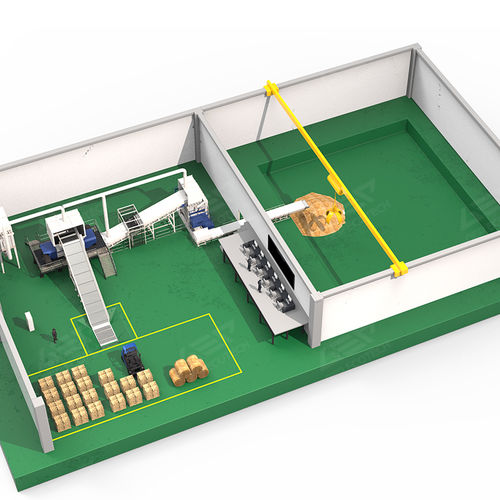 Linha de moinhos para biomassa - GEP ECOTECH CO., LTD. - com picador / automática