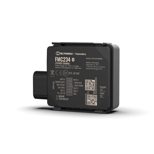Sistema de geolocalização para rastreamento de frota de veículos - FMC234 - TELTONIKA SAS - GSM / com bateria / GPRS