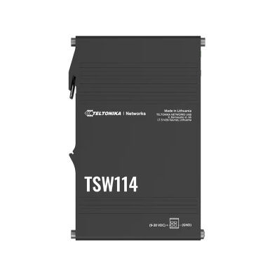 Switch de rede 5 portas -  TSW114 - TELTONIKA SAS - Gigabit Ethernet / Gigabit / para trilho DIN