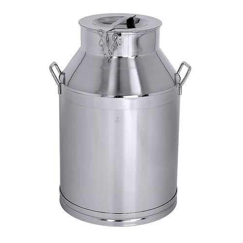 Bidão em aço inoxidável - COT-30100 series - NOVETAL - circular / com pegas / para leite