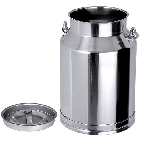 Bidão em aço inoxidável - COT-30320 series - NOVETAL - circular / com pegas / para leite