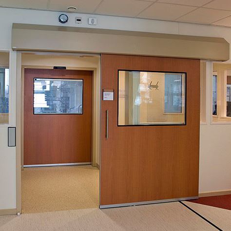 Sistema de portas de correr - METAFICIENT - METAFLEX - para ambiente interno / para hospital / automático