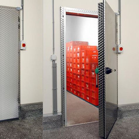 Porta de abrir - VDM FREEZER - METAFLEX - com dobradiças / em aço galvanizado / para ambiente interno