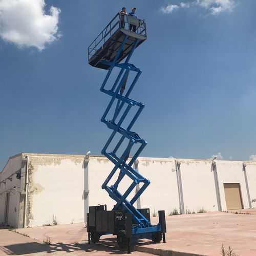 Plataforma elevatória tipo tesoura autopropelida - MPD xx18 series - ONDER GRUP MAKİNE - eletro-hidráulica