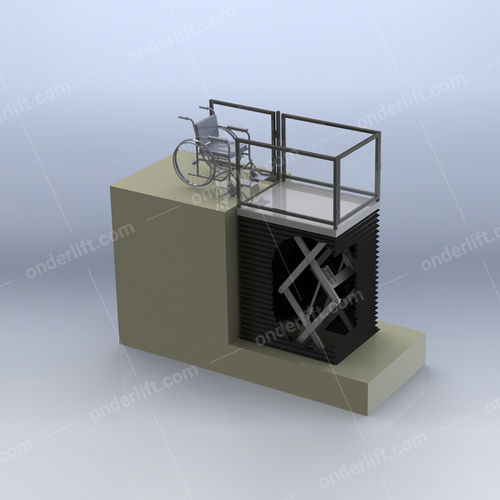 Elevador hidráulica - EXT series - ONDER GRUP MAKİNE - para pessoas com mobilidade reduzida / em inox / com plataforma