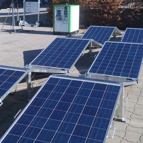 Usina de energia solar 0–50 kW - MobilPV 3.6 - MobilHybrid by PV4Life GmbH