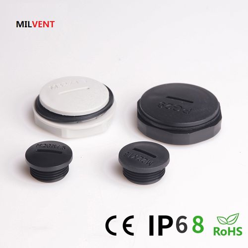Tampão redondo - MIV-NSP - Shenzhen Milvent Technology Co.,Ltd - com rosca / em nylon / de proteção