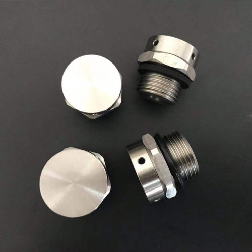 Tampão redondo - MIV-18MSAH - Shenzhen Milvent Technology Co.,Ltd - hexagonal / com rosca / em aço inoxidável