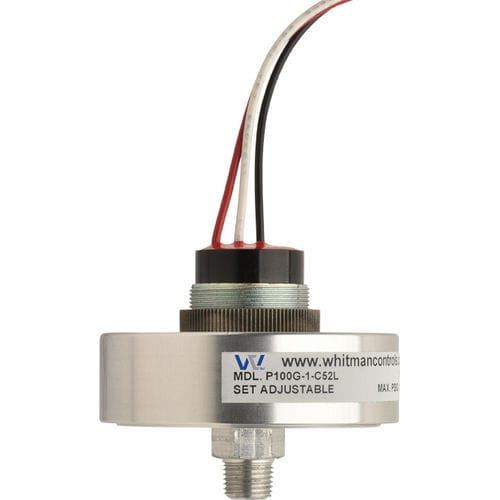Pressostato de diafragma - P100G  - Whitman Controls Corporation - para gás / de baixa pressão / de alta precisão
