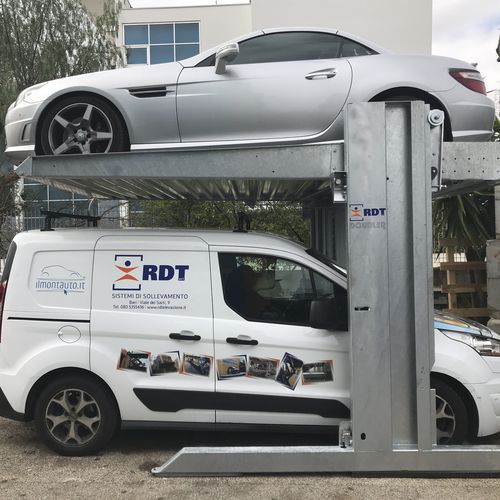 Plataforma para estacionamento inclinada - DOUBLER - RDT Elevazione - com 2 níveis