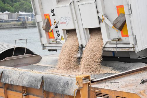 Descarregador para materiais a granel - SAUTEC - móvel de caminhão