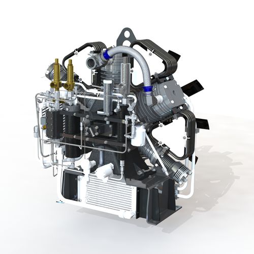 Compressor de pistão - CN4xx-x series - L & M Compressor - de gás natural / para GNC / com motor elétrico