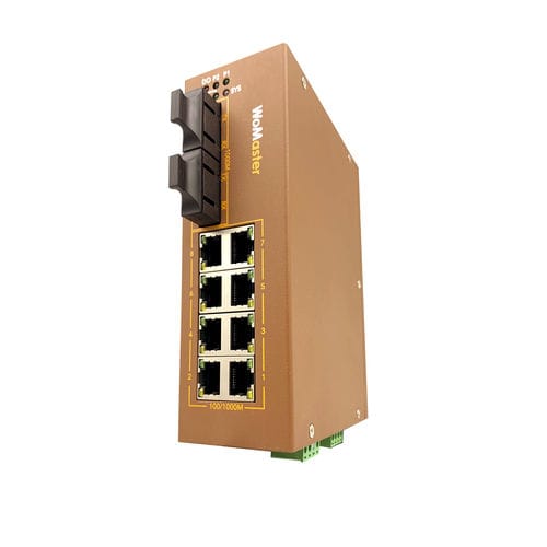 Switch de rede robusto - DS410L-MM-SC/DS410L-SS-SC - WoMaster - gerenciável / 10 portas / Gigabit Ethernet