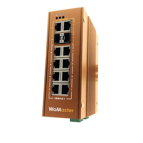 Switch de rede PoE - DP210 LV - WoMaster - não gerenciável / 10 portas / Gigabit Ethernet