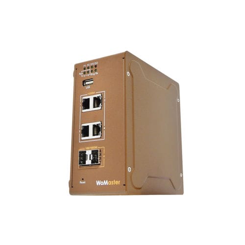 Switch de rede gerenciável - DS406 - WoMaster - 4 portas / Gigabit Ethernet / convencional
