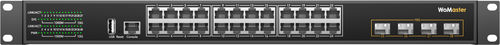 Switch de rede gerenciável -  IRS628XG-4XGF - WoMaster - 28 portas / Gigabit Ethernet / de nível 3