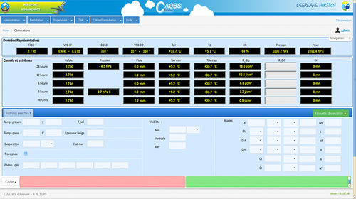 Software de gestão - CAOBS  - DEGREANE HORIZON - de monitoramento / de transferência de dados / de captação