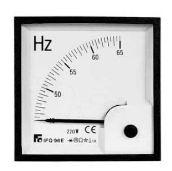 Frequencímetro analógico - 45 - 65 Hz | IFQE series - F.C. Misure
