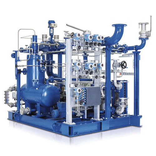 Grupo compressor de biogás - VMX - Aerzener Maschinenfabrik GmbH - de parafuso / de injeção de óleo / com transmissão por correia
