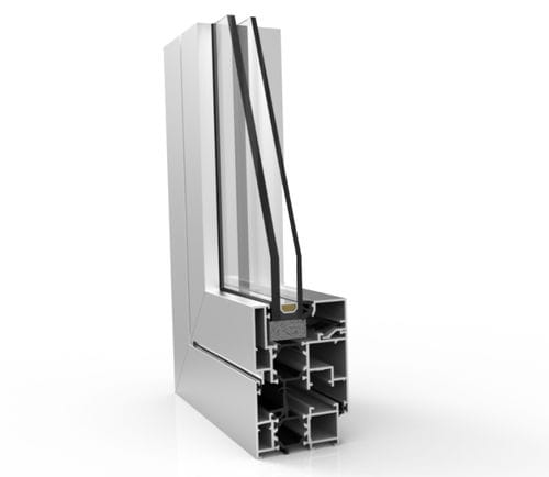Perfil em alumínio - XP-60 TH+  - EXTRUGASA INTERNACIONAL S.A. - ranhurado / para janela