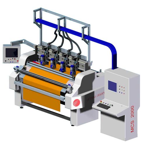 Sistema de corte com faca rotativa - MCS 1000, MCS 3500 - Cutting Trading International SRL - para tecidos / CN / com múltiplas cabeças