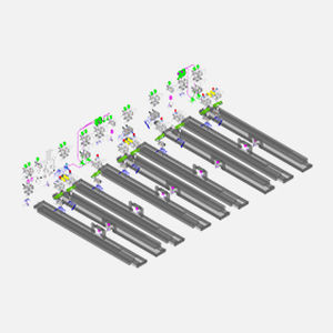 Sistema de manipulação automático - HANWHA MACHINERY - para bateria / industrial / de armazenamento