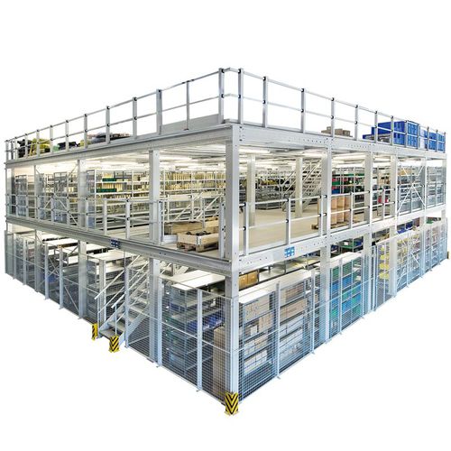 Sistema de armazenamento com mezanino - SCHULTE Lagertechnik - Gebr. Schulte GmbH & Co. KG - multiarmazenamento / para produtos volumosos / em aço