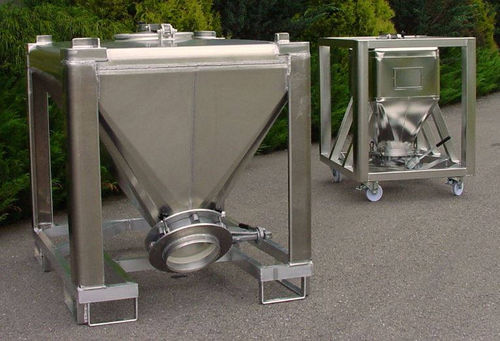 Contêiner IBC em aço inoxidável - EUROBIN® - CMS Conteneurs Manutention Stockage - em alumínio / para alimentos