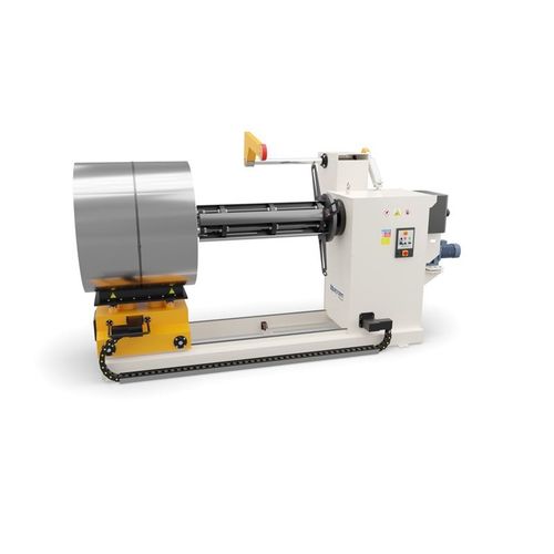 Desenrolador com expansão de mandril hidráulico - RMH15000M HYDRAULIC DECOILER - SACFORM / AGMline - motorizado / automático / hidráulico