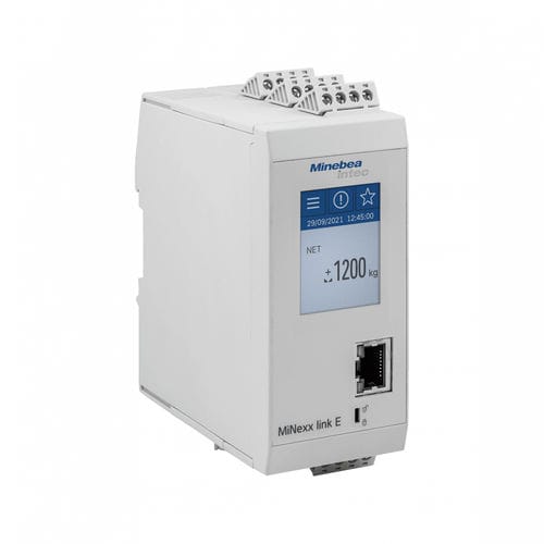 Transmissor de pesagem com saída digital - MiNexx®Link E  - Minebea Intec GmbH - analógico / Ethernet / em trilho DIN