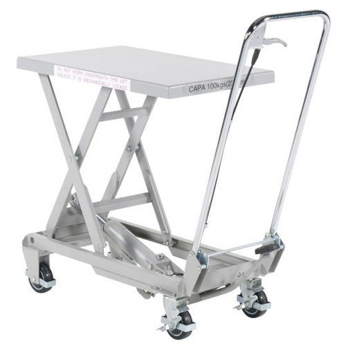 Mesa elevatória de tesoura simples - 516303900 - WHIPTRUCK - hidráulica / com pedal / móvel