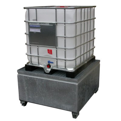 Bacia de contenção para contentor IBC - 845006635  - FIMM - em aço galvanizado / rígida