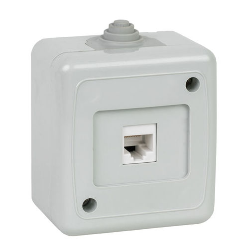 Conector tomada - 40501605 - Mete Enerji - de dados / RJ45 / quadrado
