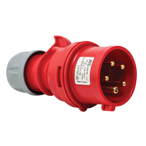 Plugue IP44 - 406105V - Mete Enerji - 5 polos / IEC / CEE