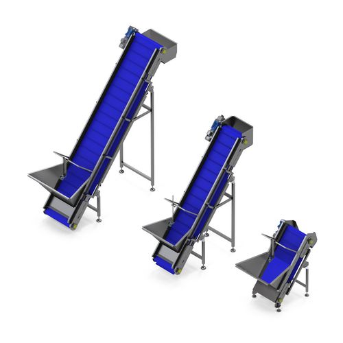Transportador de esteira - Sweere - Food Processing Equipment BV - inclinado / de alimentação / para a indústria alimentícia