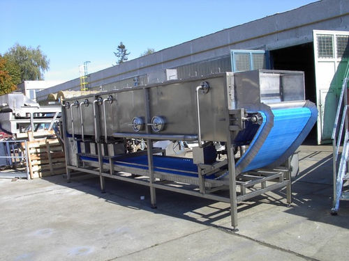 Máquina de escaldagem para a indústria alimentícia - Sweere - Food Processing Equipment BV - com resfriamento contínuo com água