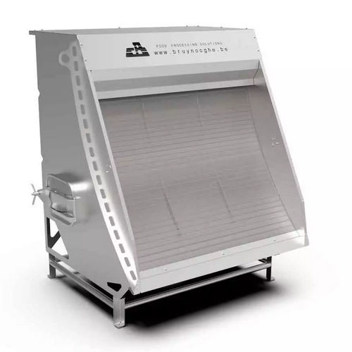 Peneira granulométrica para produtos alimentares - Constructie Bruynooghe N.V. - de tela metálica / em aço inoxidável / de limpeza