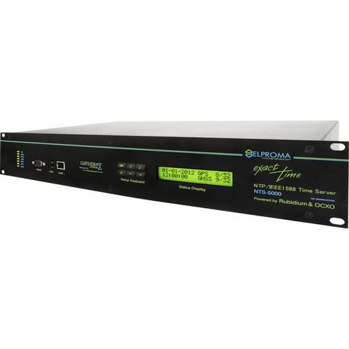 Servidor de tempo NTP - NTS-5000 - Elproma Elektronika Sp.z o.o. - PTP / IEEE1588 / SNMP