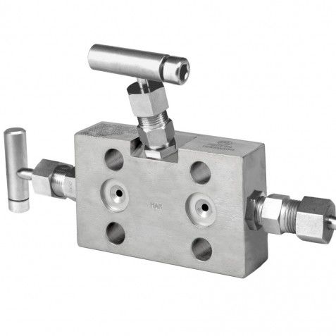 Distribuidor manifold de 2 vias - MB5-23 - Mecesa - Mecanica Egarense, SA - em aço inoxidável / de gás / flangeado