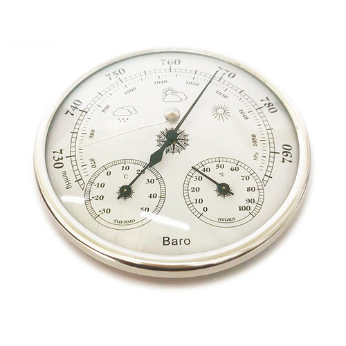 Termo-higrômetro de meteorologia - BR300-1 - Shanghai QualityWell industrial CO.,LTD. - com mostrador analógico / para instalação na parede / de temperatura