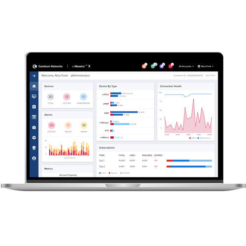 Software de monitoramento - cnMaestro X - Cambium Networks - de gestão e configuração de rede / de gestão de ciclo de vida / de painel de instrumentos