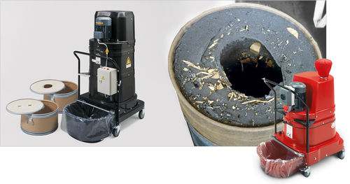 Separador para resíduos - Ruwac Industriesauger GmbH - tipo ciclone / vertical / móvel