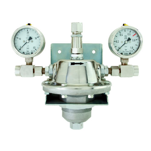Regulador de pressão para gás - PHR - Hornung GmbH - de diafragma / de simples estágio / analógico