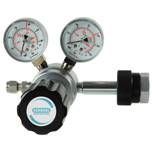 Regulador de pressão para gás - HD 400 FL - Hornung GmbH - para gases nobres / de pistão / de simples estágio