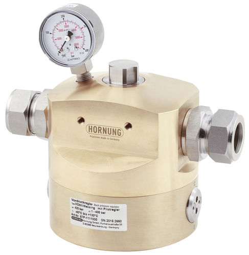Regulador de contrapressão para gás - VDH1 - Hornung GmbH - de diafragma / com cúpula / de simples estágio