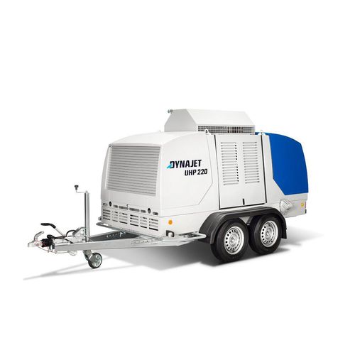 Lavadora de alta pressão de água fria - UHP 220 2800/27 T Tier2 - DYNAJET GmbH - a diesel / móvel / montada em carreta