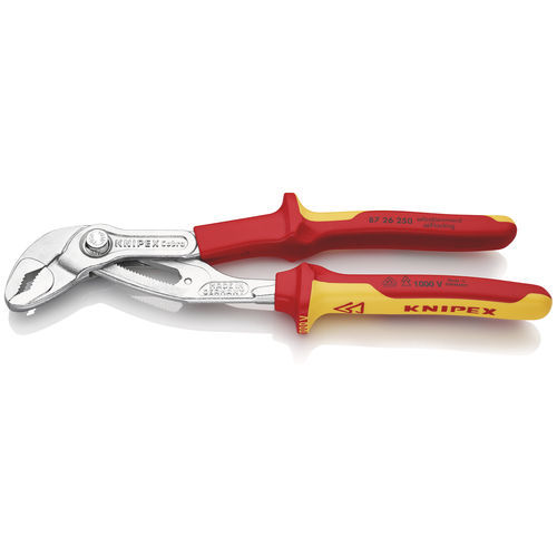Alicate para bomba de água - 87 26 250 - KNIPEX - para perfis / em aço / de precisão