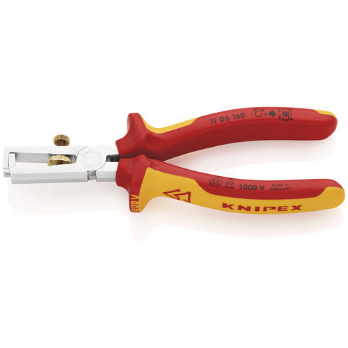 Alicate desencapador para cabos - 11 06 160 - KNIPEX - em aço / isolado