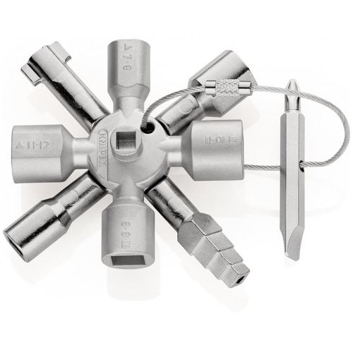 Chave em cruz para armário - 00 11 01 - KNIPEX - em inox