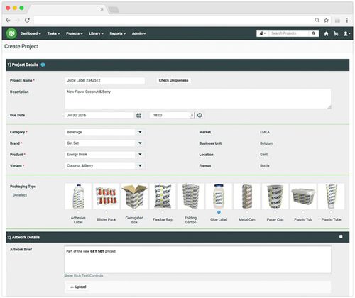 Software de gestão - WebCenter - Esko-Graphics - para a indústria de embalagem / baseado em tecnologia Web
